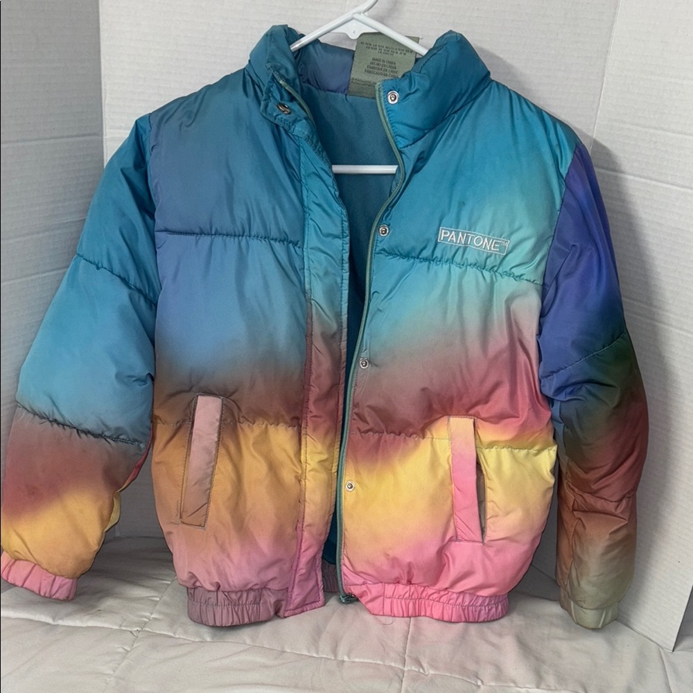 Forever 21 Blue and Purple Puffer Jacket